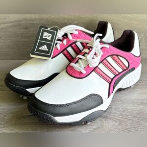 NWT Adidas adiPRENE Torsion System Pink White Black Golf Shoes Womens sz 7.5 NWT